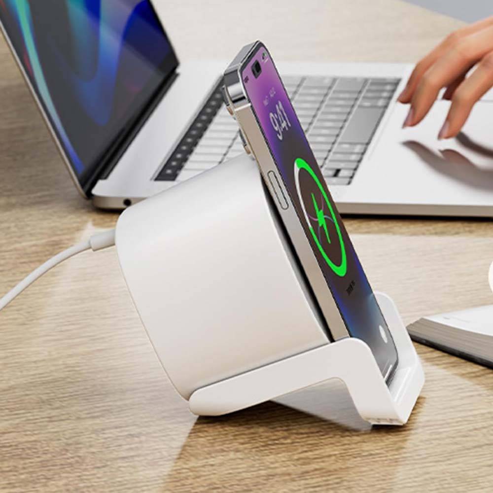 Altavoz con Bluetooth y carga inalámbrica para celular