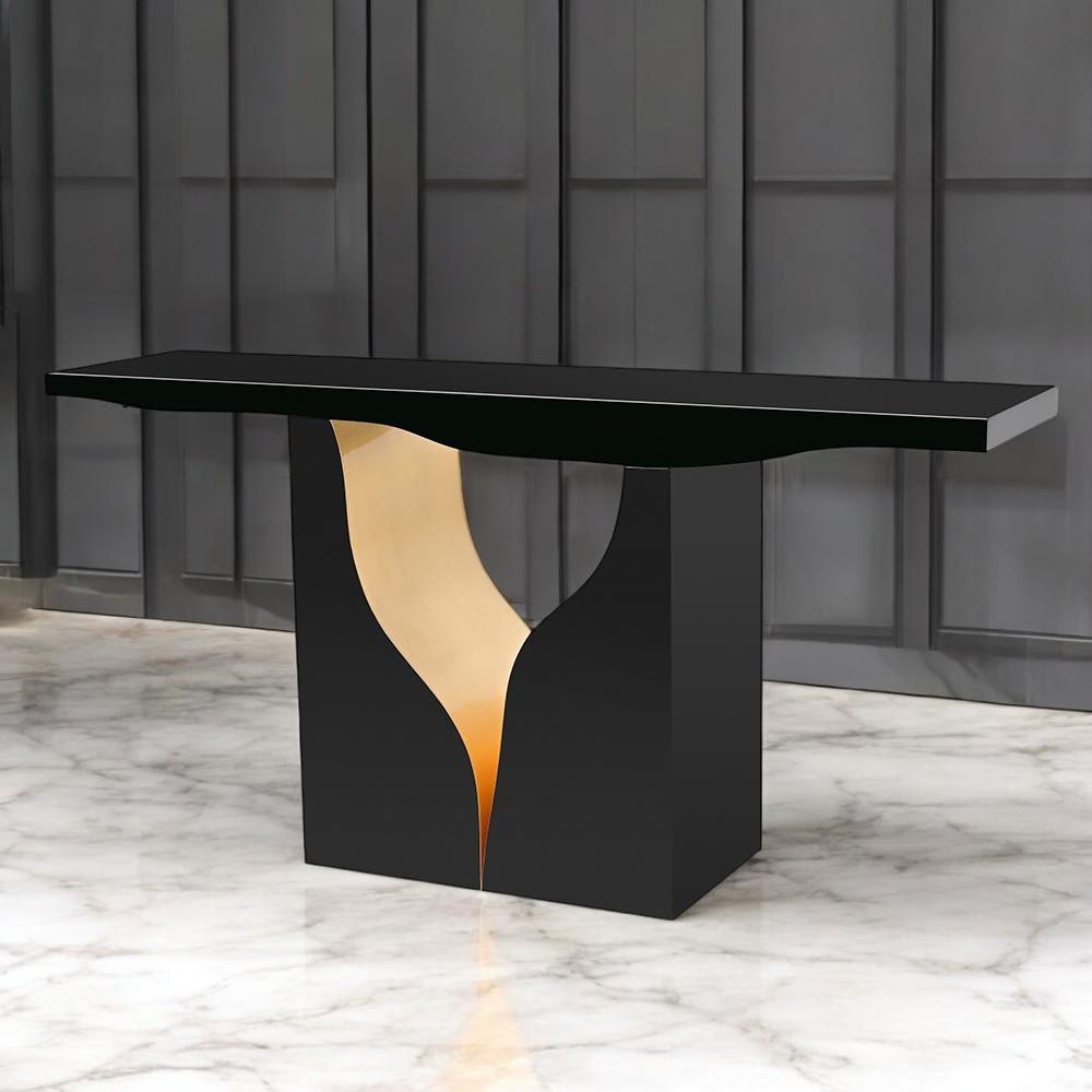 Consola Lena efecto agrietado black