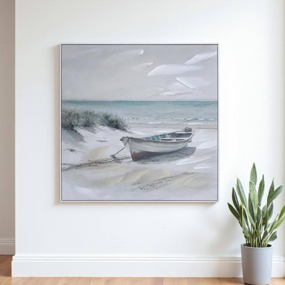 Cuadro 80x80 Bote con marco