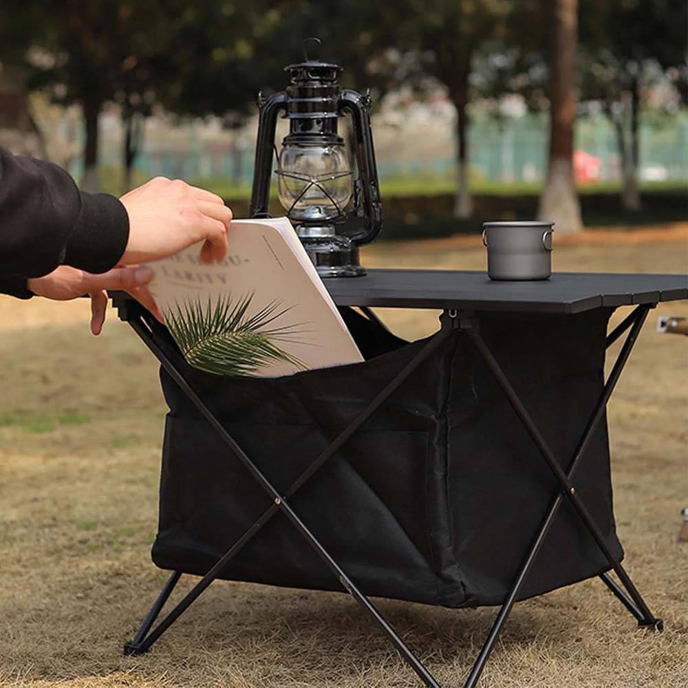 Mesa plegable portátil ultraligera con almacenamiento