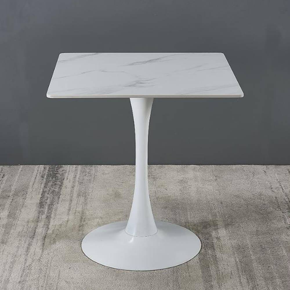 Mesa cuadrada 70x70 Alma white