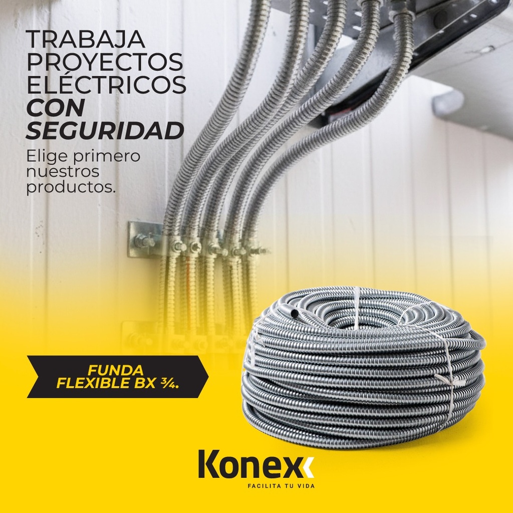 Funda flexible BX 3/4 rollo 100mts