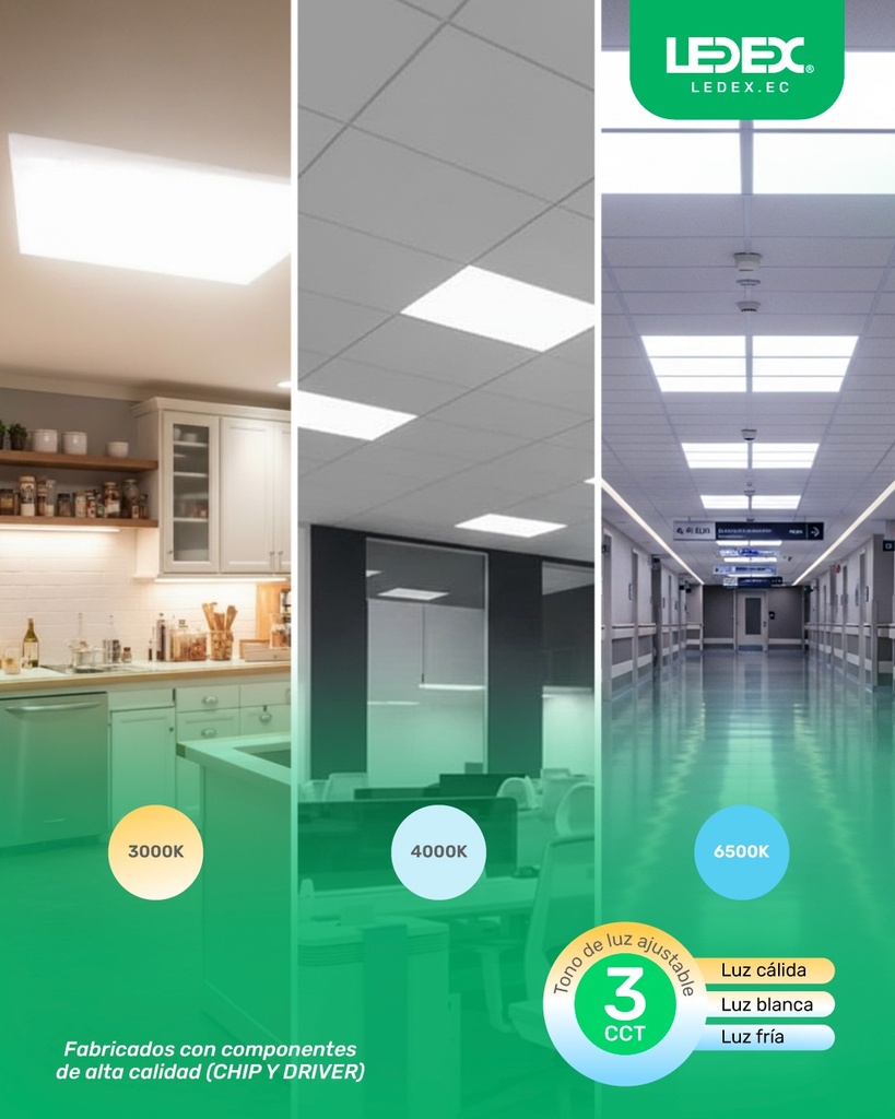 Panel led backlight  59.5x59.5cm 40W 6500K