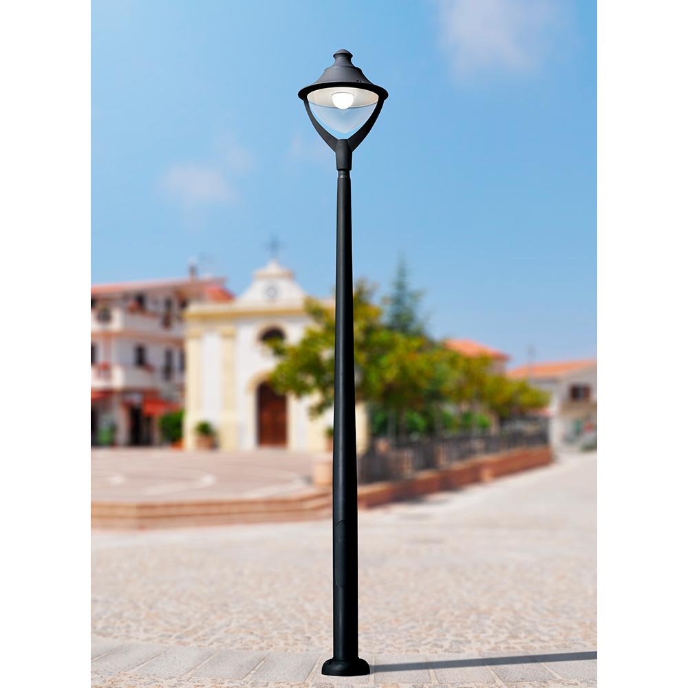 Luminaria Beppe 400 negro con foco 50w 4000K