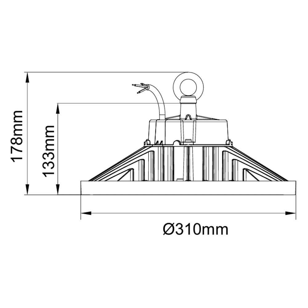 UFO PRO 200/150/120W 5700/4000/3000K 34000LM