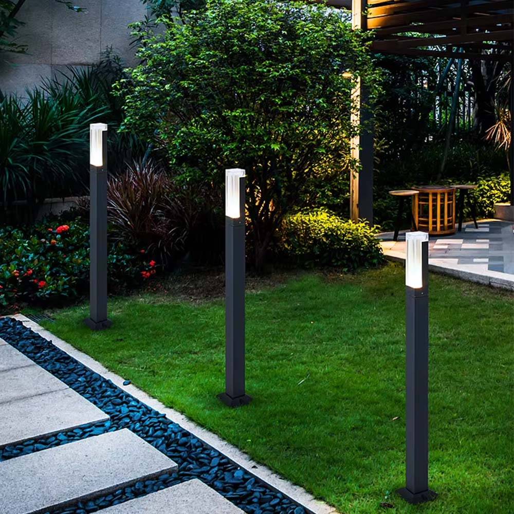 Bolardo LED Mirror negro impermeable 5W 3CCT 600mm IP54