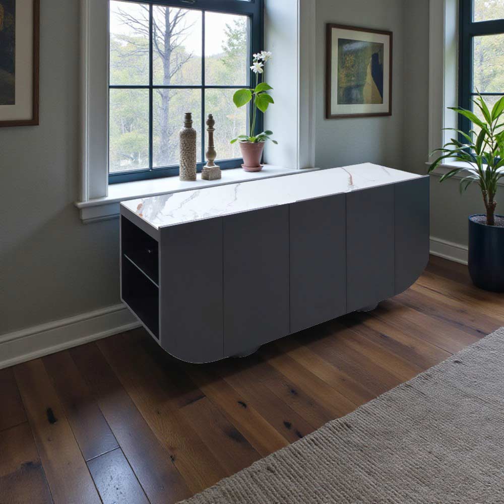 Bufetera Daniel con top cerámica marmoleada