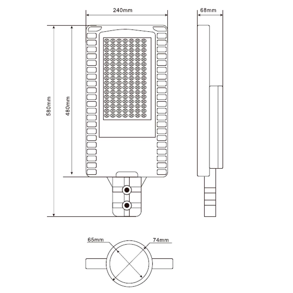 Lum Led EURO 150W 4000K con b/fotocelula no inst