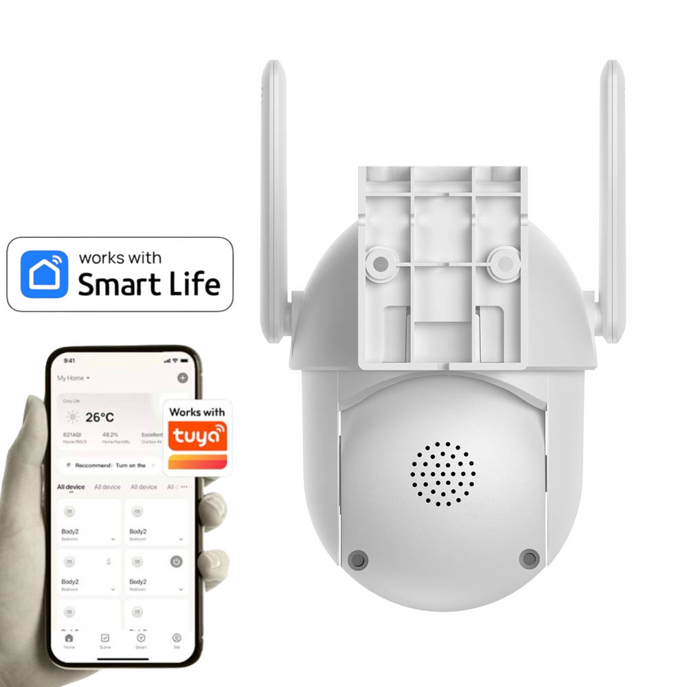 Cámara WiFi ethernet motorizada 360° 5MP IP65