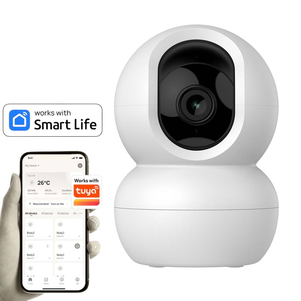 Cámara WiFi motorizada 360° de 4MP audio bidireccional Sonar