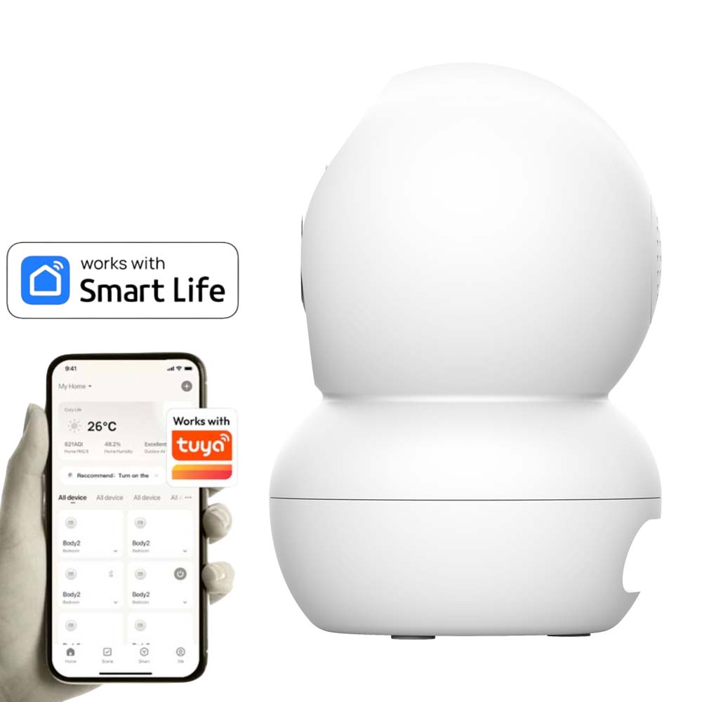 Cámara WiFi motorizada 360° de 4MP audio bidireccional Sonar