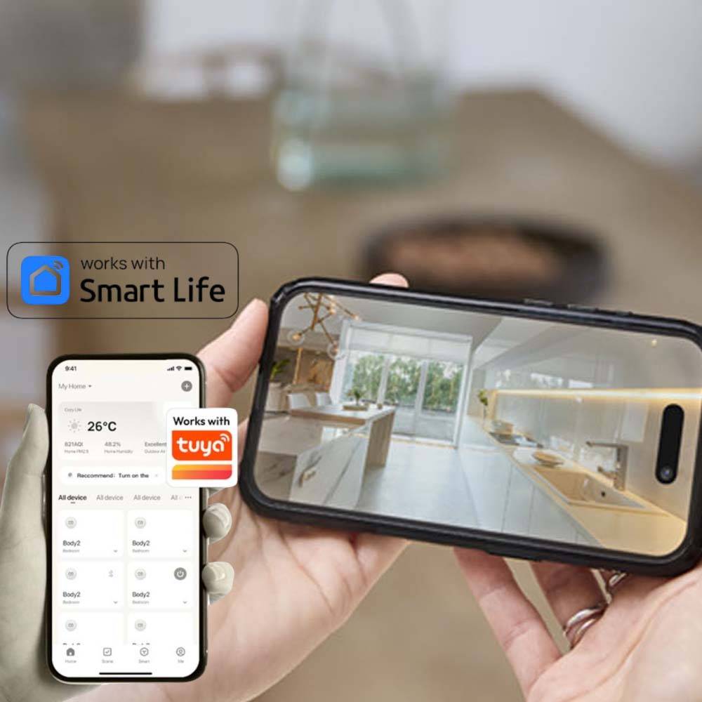 Cámara WiFi motorizada 360° de 4MP audio bidireccional Sonar