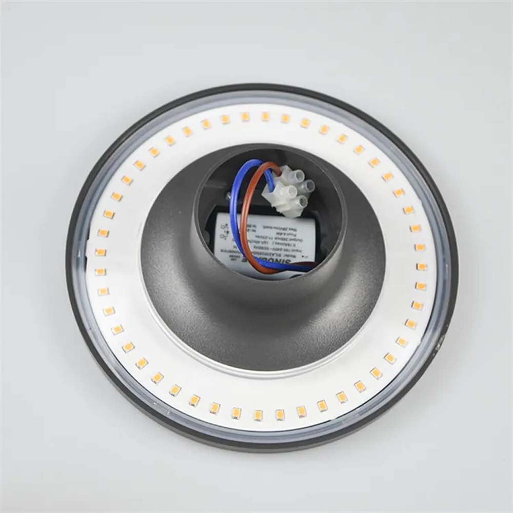 Aplique led de pared Eclipse 220 negro 3CCT 18W IP65
