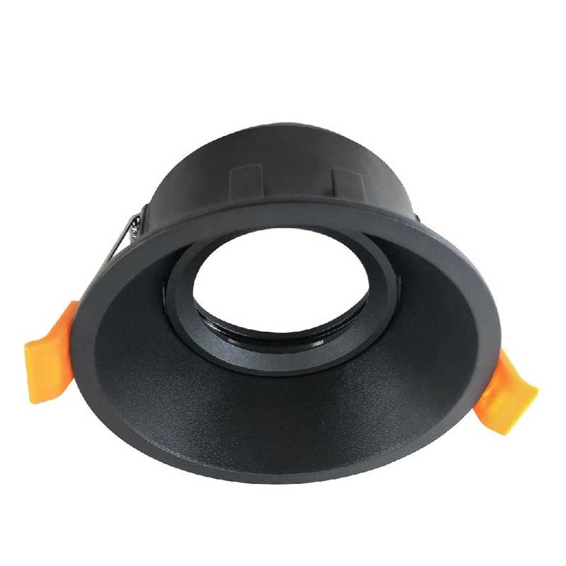 ODB empotrable redondo negro para GU10 Ø92mm