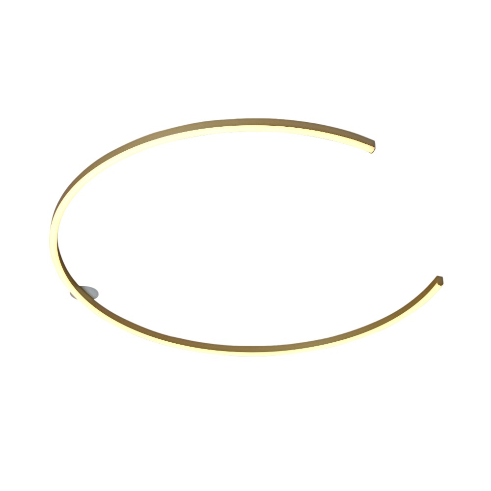 Lámpara LED de tumbado Eclipse gold c/luz cálida 30W