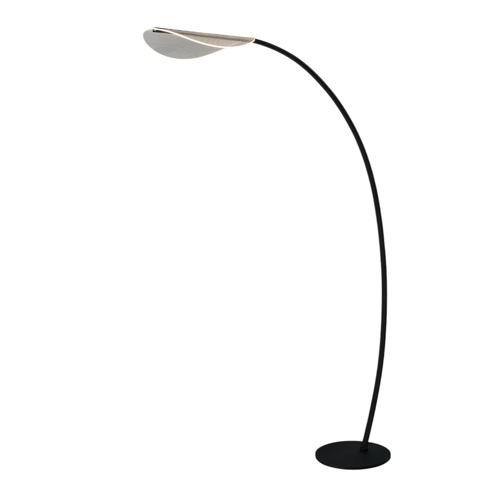 Lámpara LED de pedestal Lyanna con luz cálida 10W 148cm