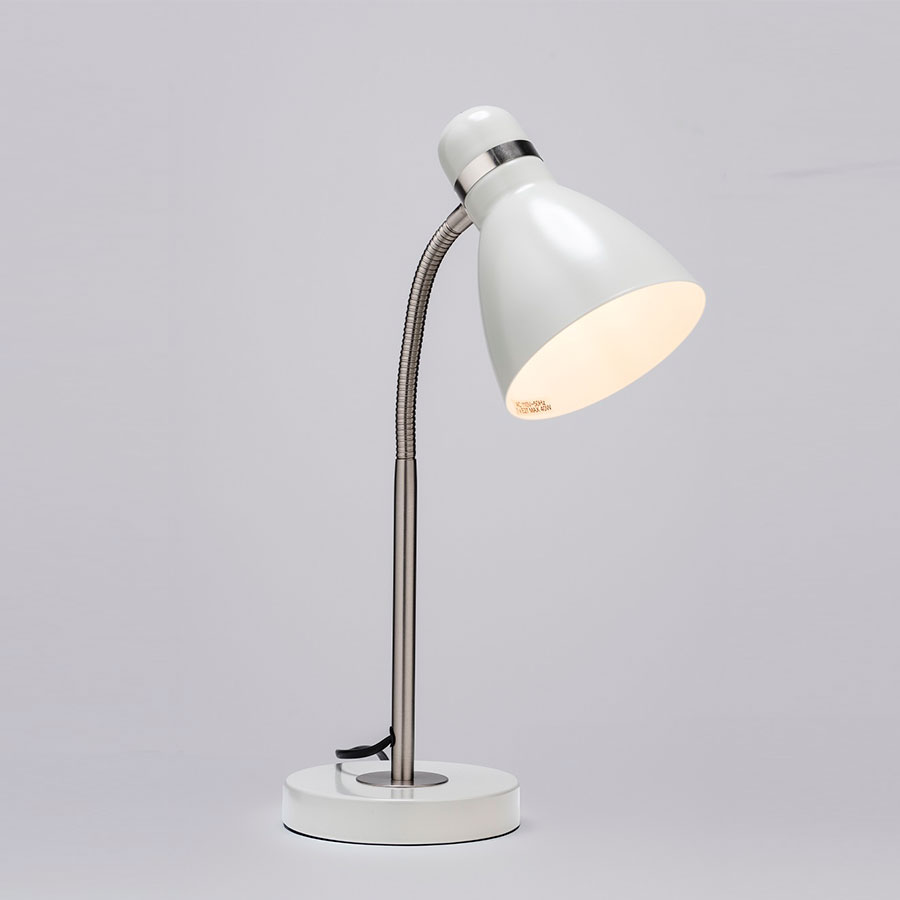 Lámpara de escritorio E27 Surya gris 41cm