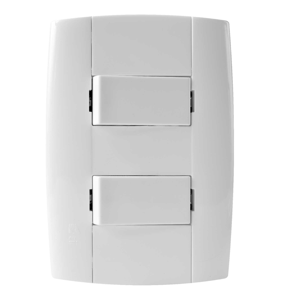 Interruptor doble blanco Aini Tii