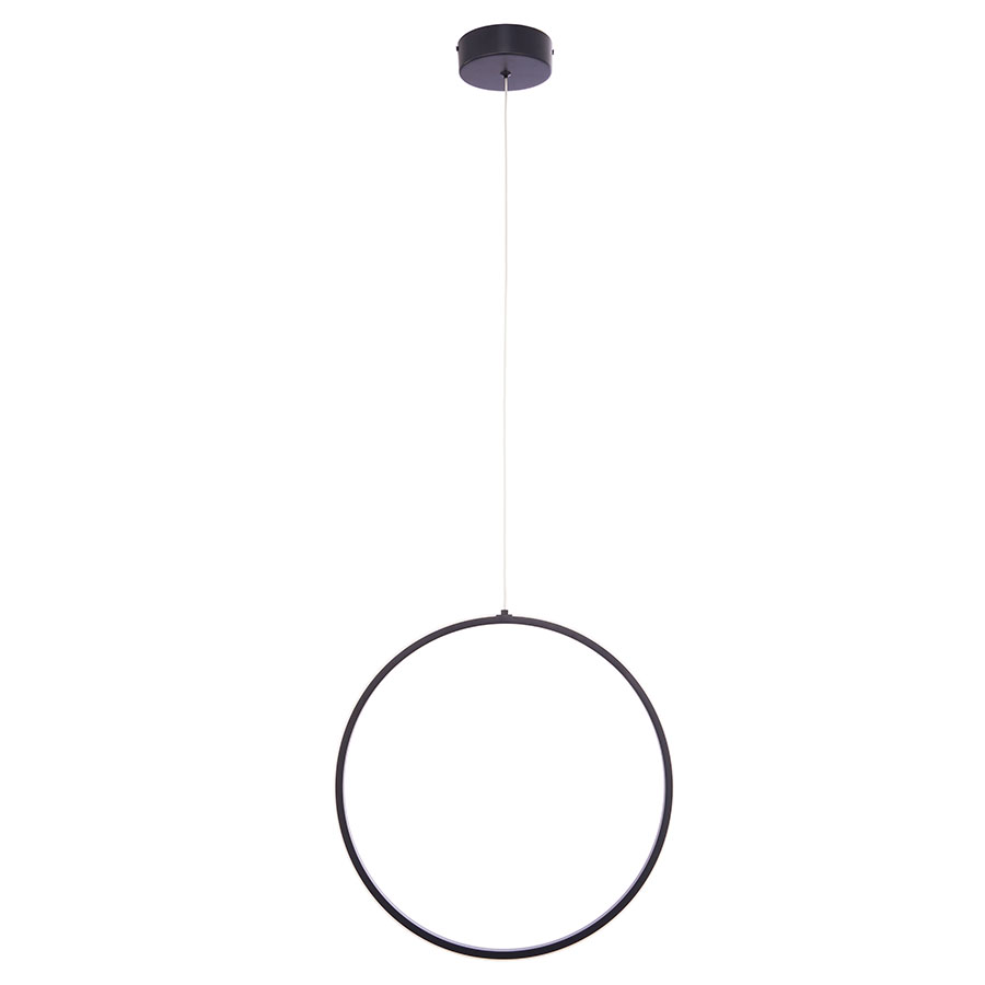 Lámpara LED colgante Strom black con luz calida 18W