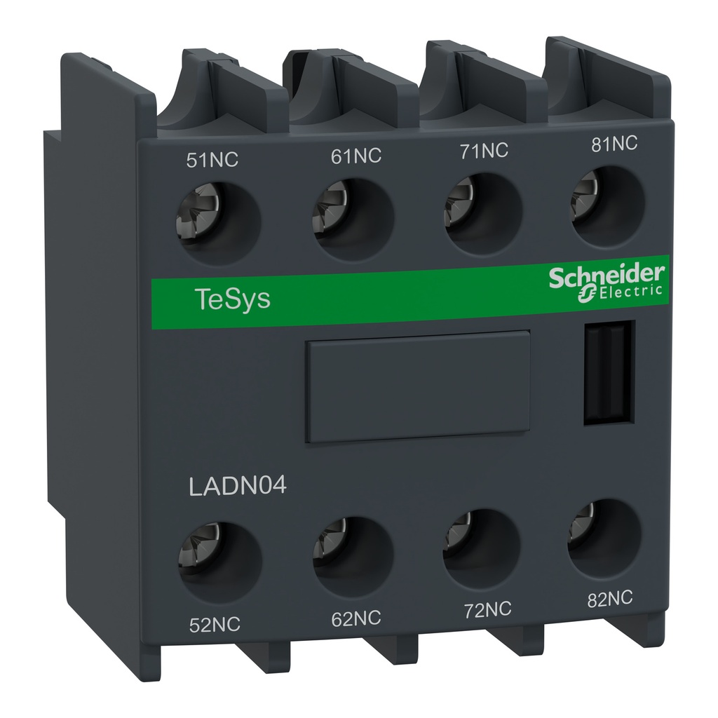 BLOQUE DE CONTACTO AUX  4NC  LADN04  SCHNEIDER ELECTRIC