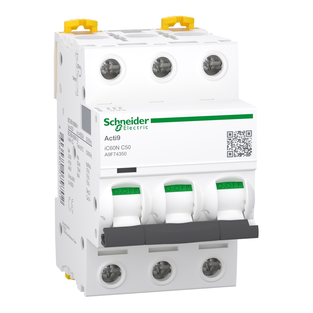 BREAKER RIEL DIN 2P 50A