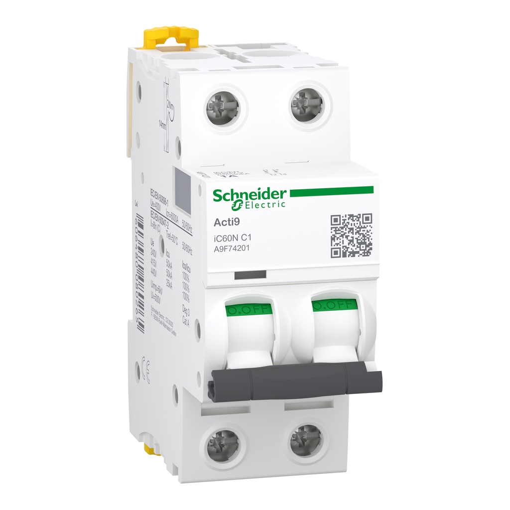 BREAKER RIEL DIN 2P 50A