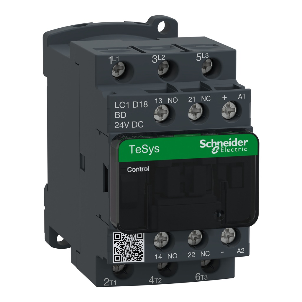CONTACTOR 3P 18A BOB 24VDC LC1D18BD