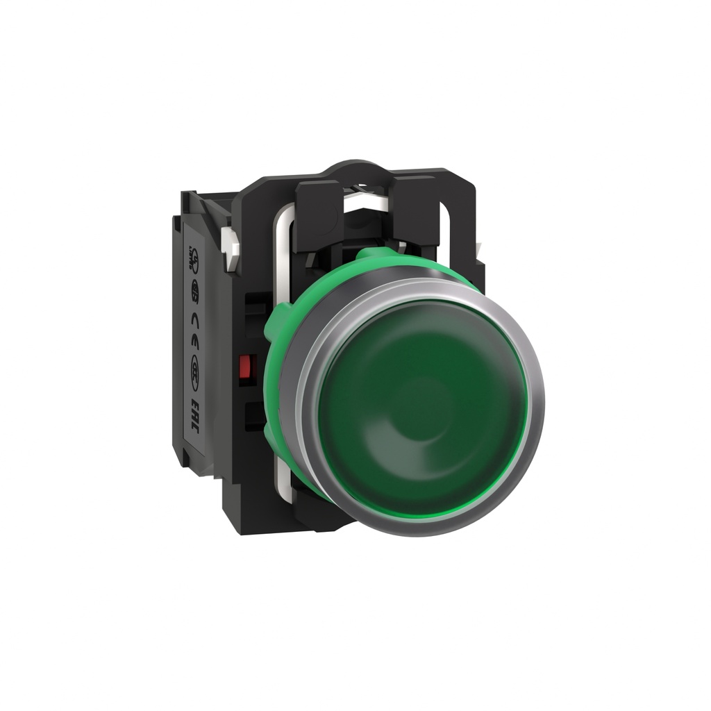 Pulsador luminoso verde