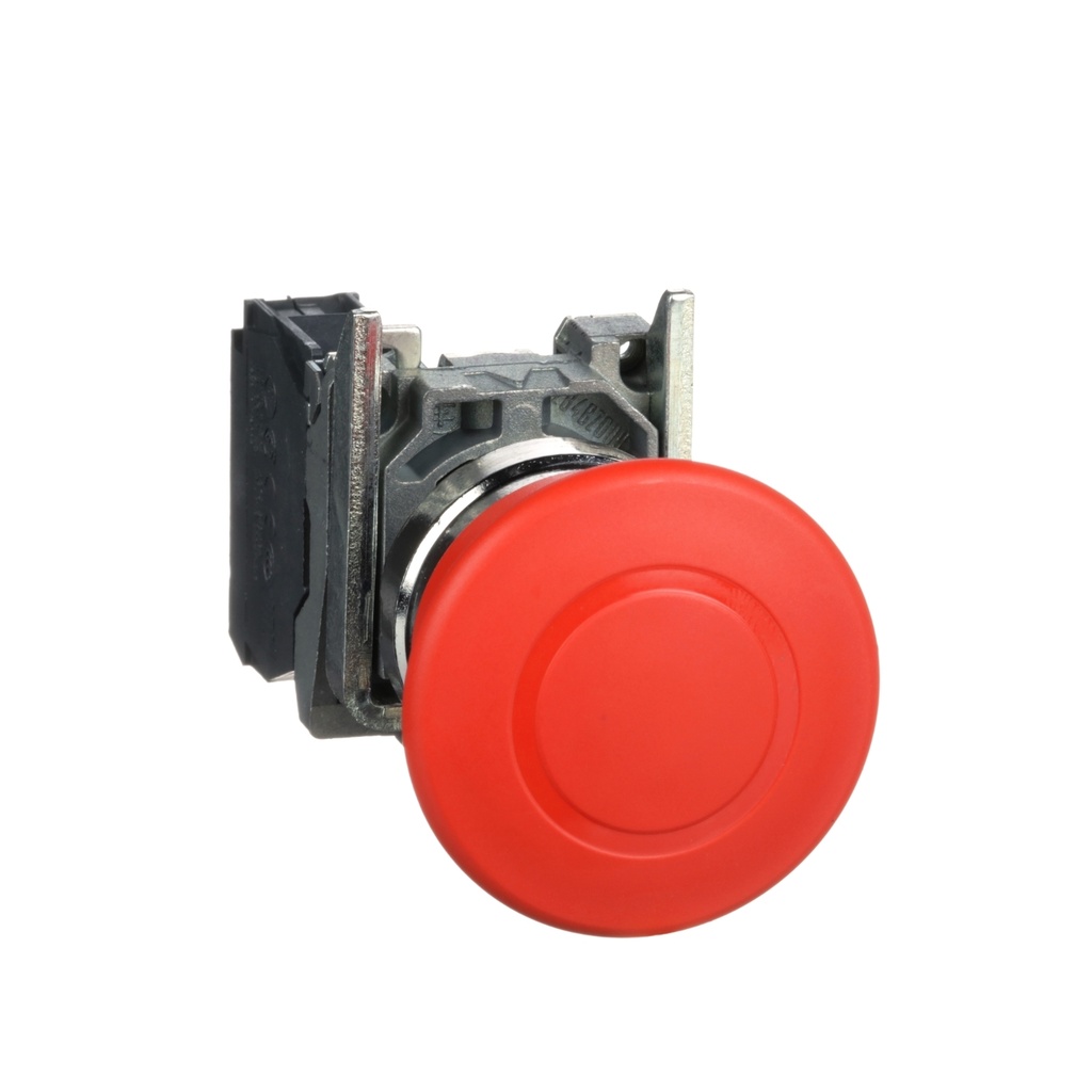 Parada de emergencia roja Ø22mm 1 NC XB4BT842