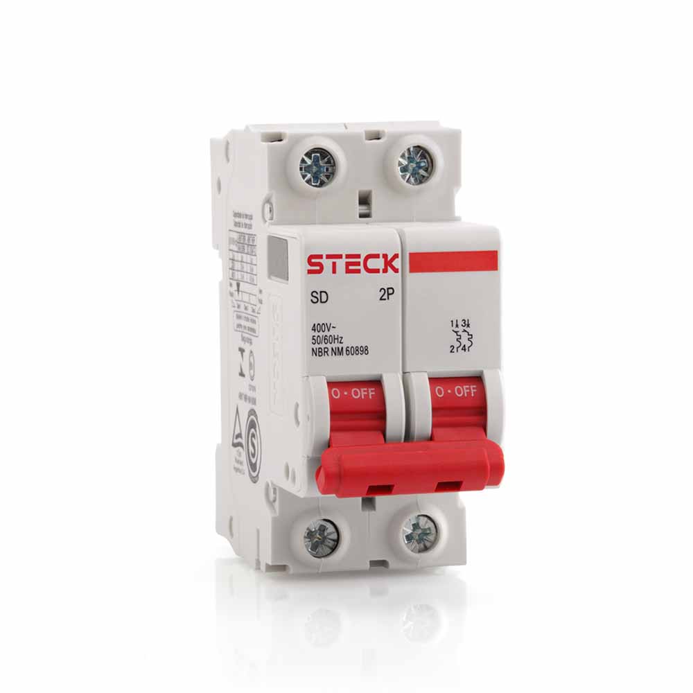 INTERRUPTOR TERMOMAGNETICO 2X6A 10KA CURVA C SDA62C06