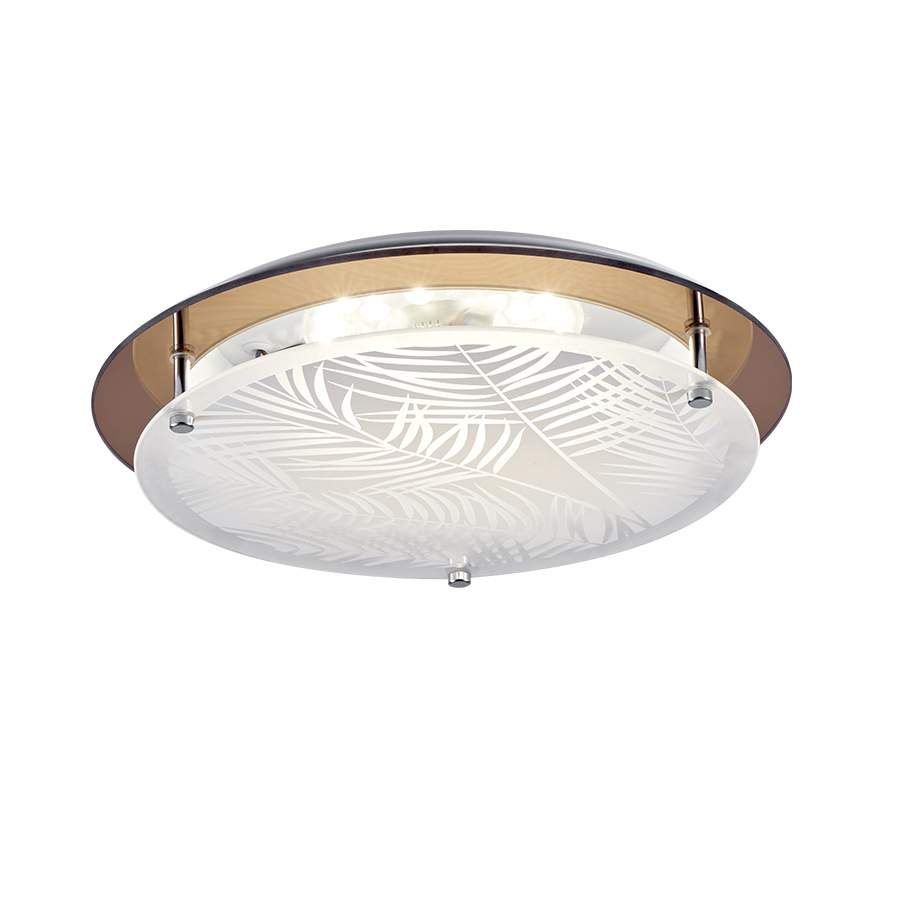 Plafón circular 30cm Palmeras para módulo led