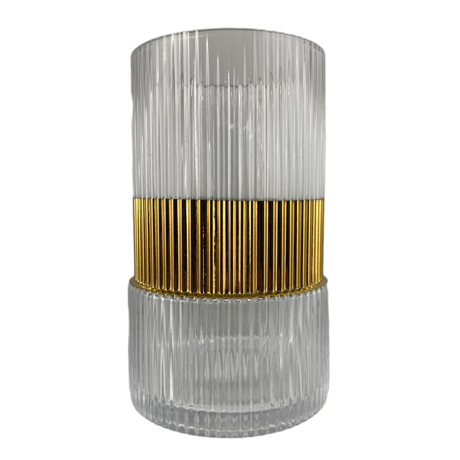 Florero de vidrio transparente Viena 17cm