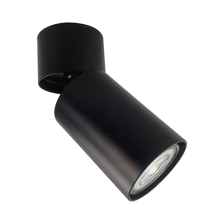Spot dirigible Astor negro para foco GU10