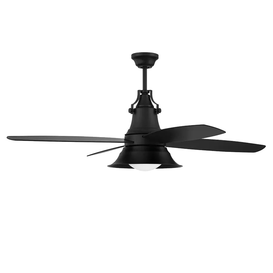 Ventilador de tumbado Union 52" negro c/control y led