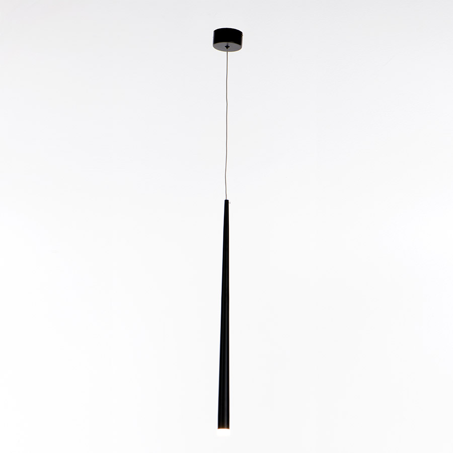 Lámpara LED colgante Miriam black con luz cálida 3W