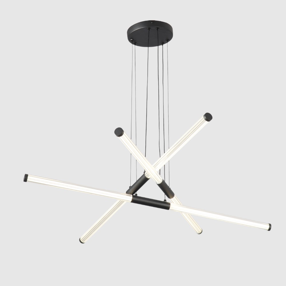 Lámpara LED colgante Aylin black con luz cálida 25W