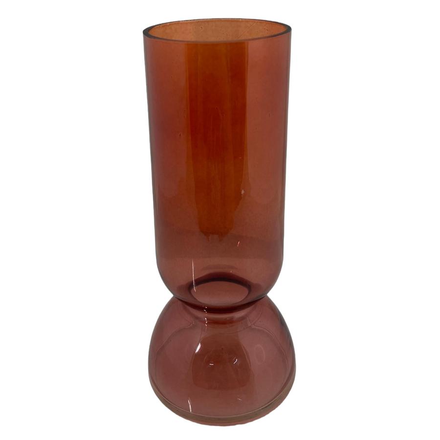 Florero Zuri rde vidrio ojo 10x24cm