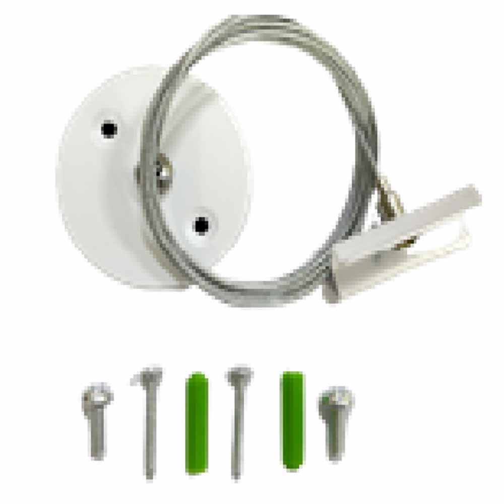 Cable de suspensión para track lineal blanco