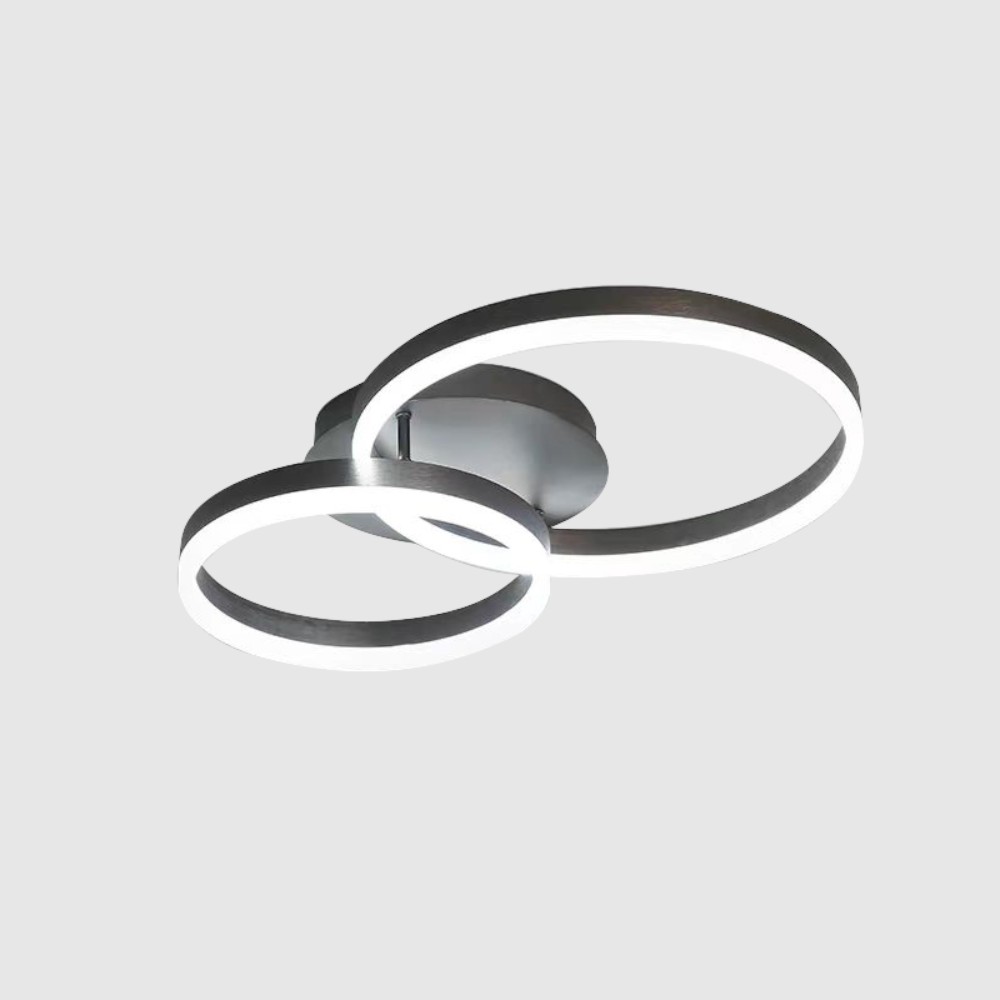 Lámpara LED de tumbado Noah black con luz cálida 36W