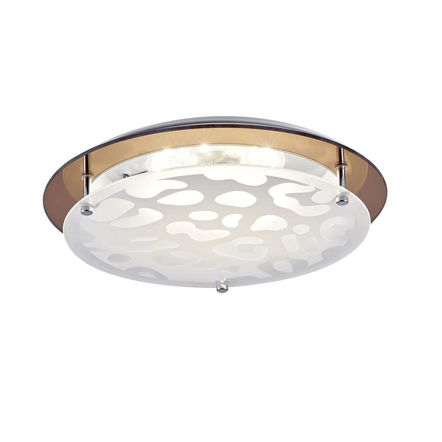 Plafón circular 31cm Animal Print para módulo led