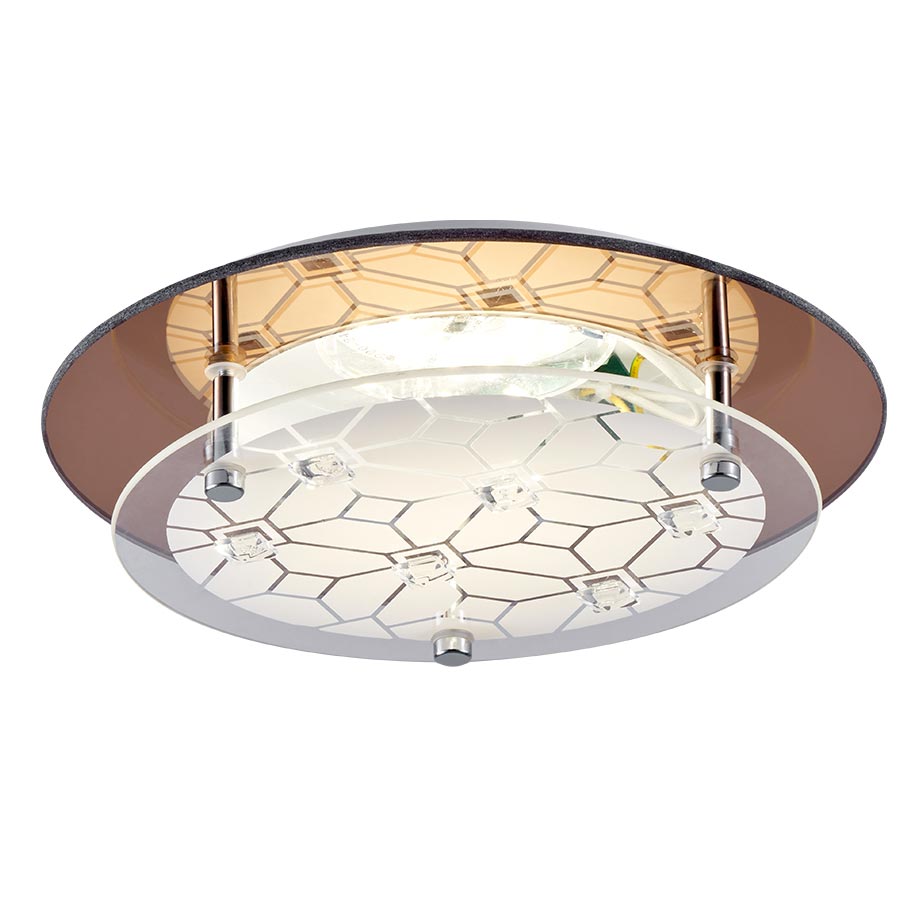 Plafón circular 23cm Rombos para módulo led