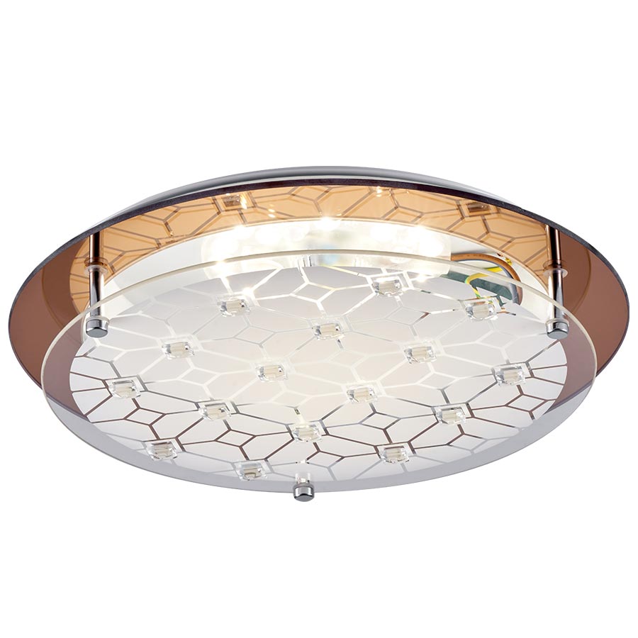 Plafón circular 31cm Rombos para módulo led
