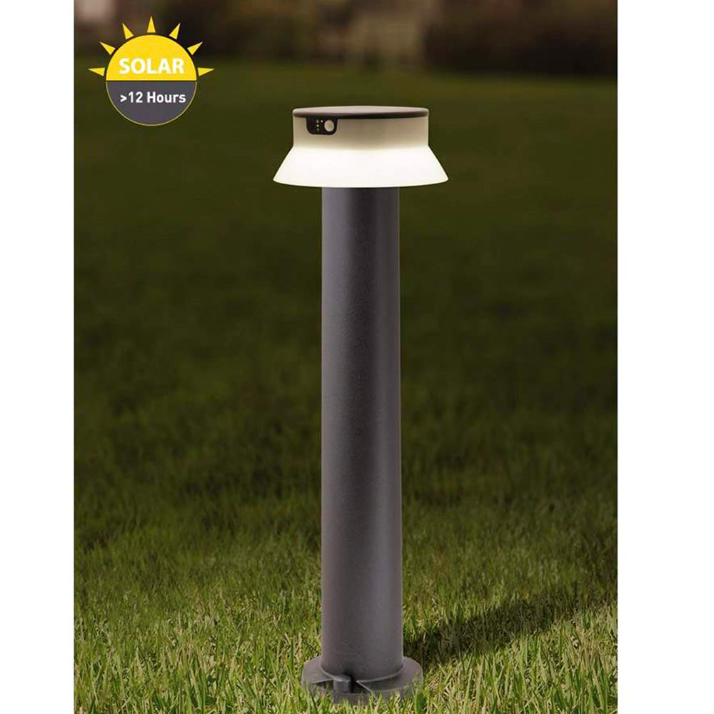 Bolardo led solar Felice 800 negro IP55