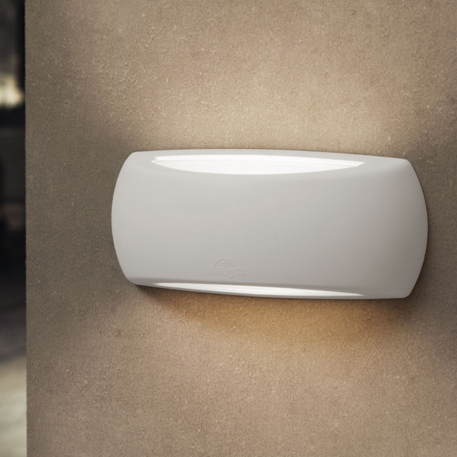 APLIQUE PARED UP&DOWN FRANCY BLANCO DIFUSOR OPAL PARA FOCO LED E27 IP66 FUMAGALLI