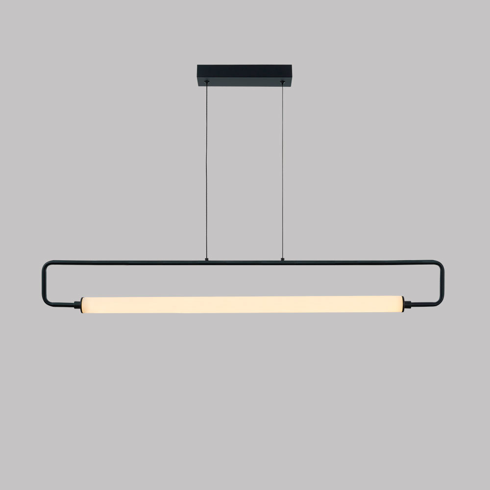 Lámpara LED colgante Noé negro luz cálida 14W