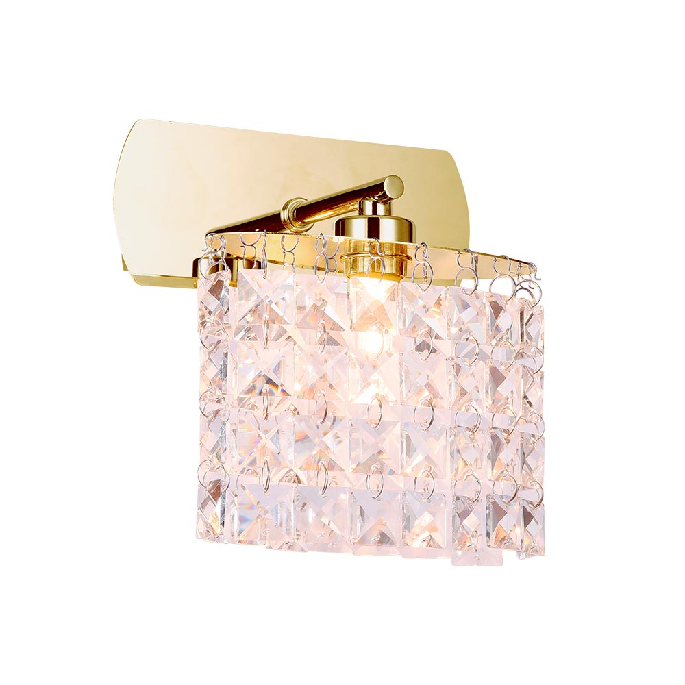 Aplique de pared G9 Karel dorada/cristal