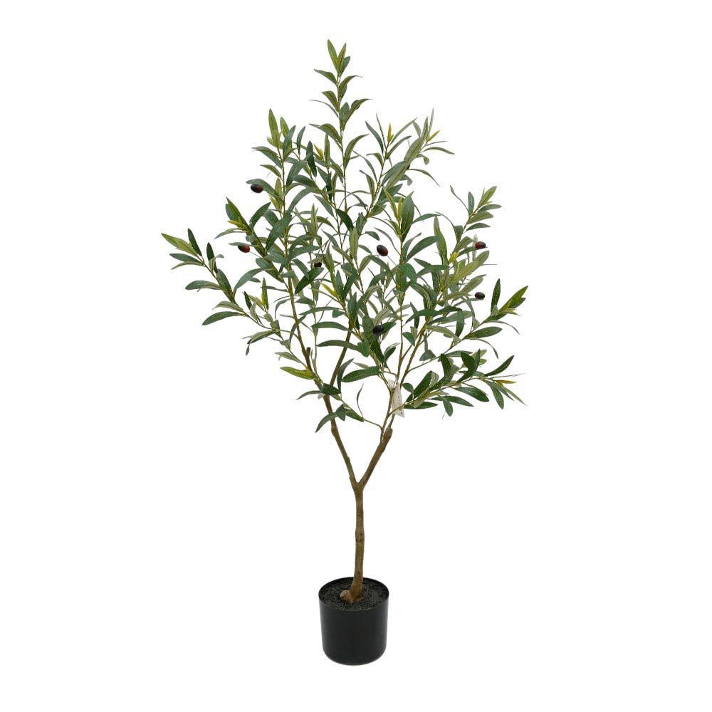 Planta artificial olivo con maceta color negro 123 cm
