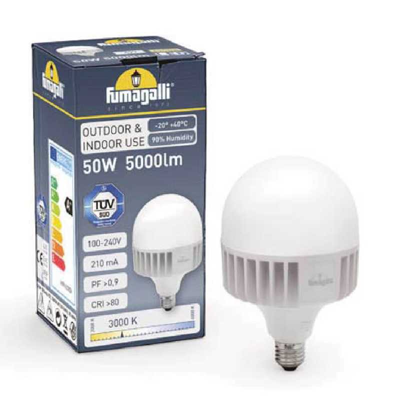 Foco Led E27 High Power 50W luz blanca Fumagalli