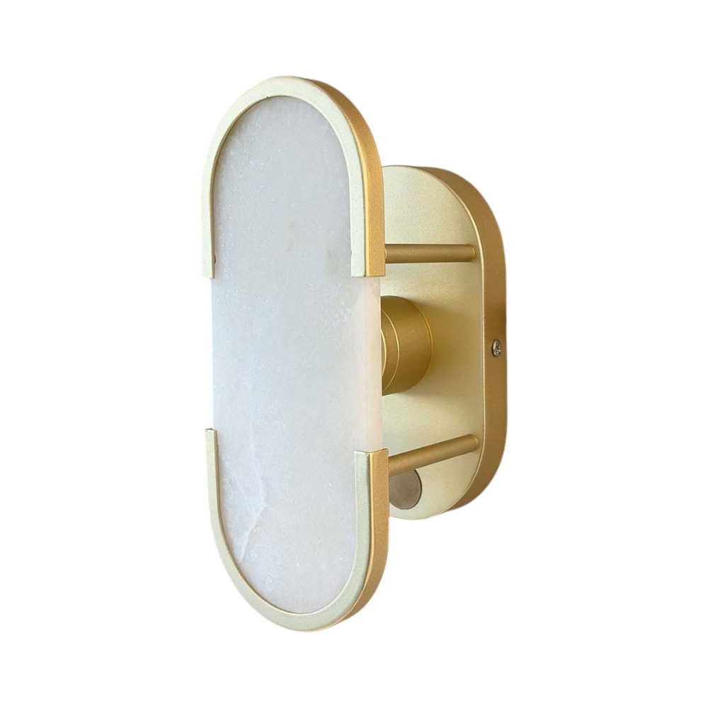 Aplique LED de pared Logan de piedra luz cálida 6W