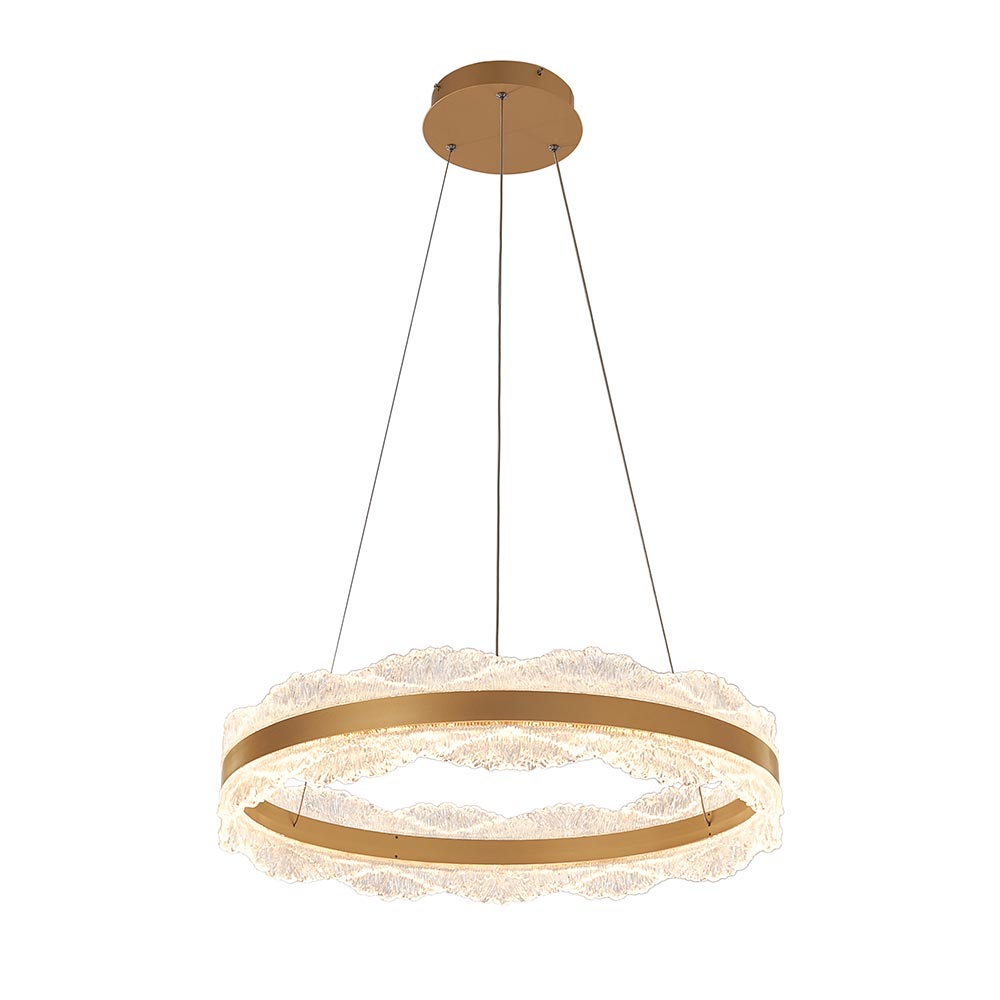 Lámpara LED colgante Sona 60 gold con 3CCT
